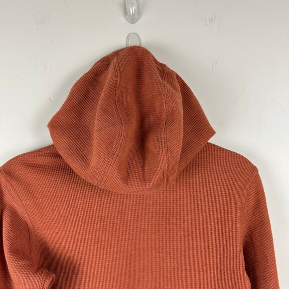 Duluth TradingCo Waffle Knit Thermal Pullover Hoodie Womens Small Outdoor Hiking - Picture 4 of 7